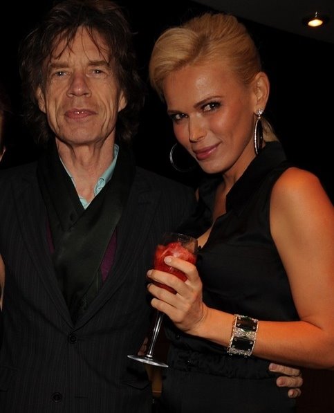 Sanela Diana Jenkins (Sanela Catic) with Mick Jagger.jpg. 