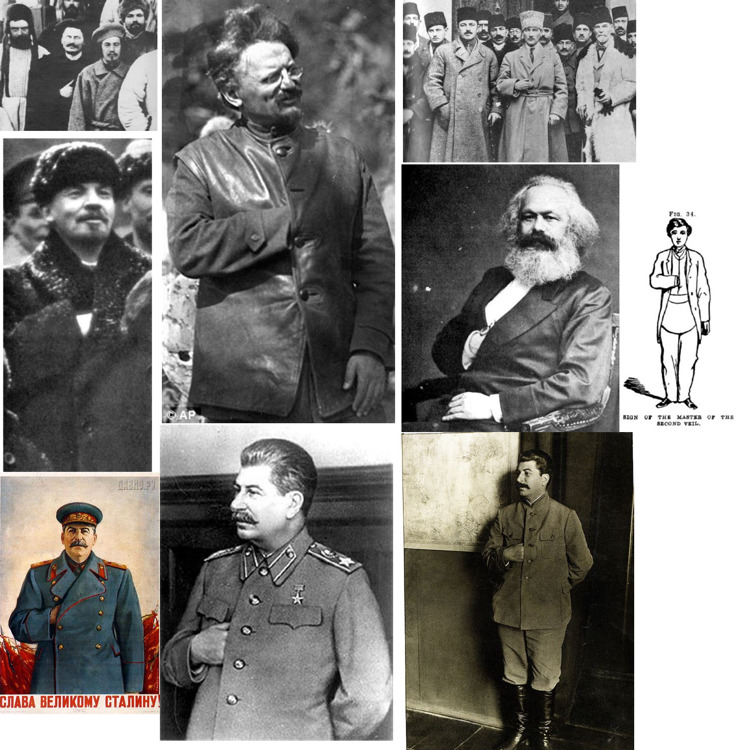 Масонские знаки Сталина